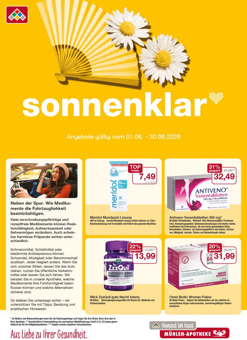 Flyer mit Juni-Angeboten